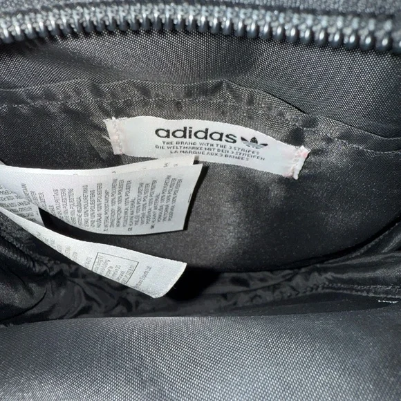 Adidas Vegan Leather Crossbody Bag Black - Picture 4 of 9